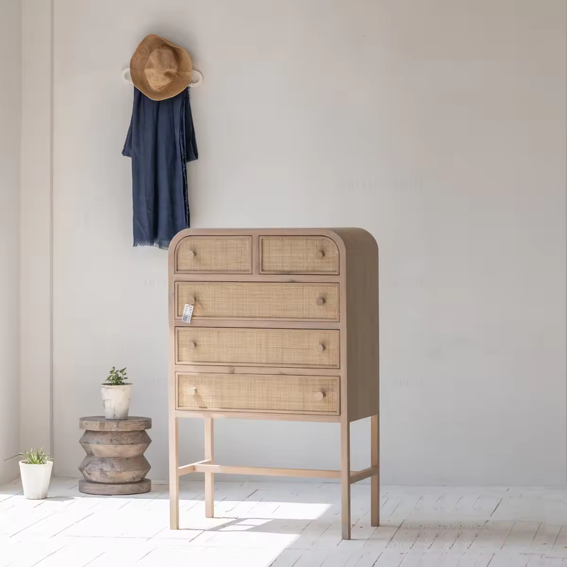 Natural Furniture Wooden Wardrobe Wood Storage Cabinet