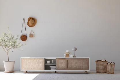 Natural Arch Sideboard Storage Cabinet